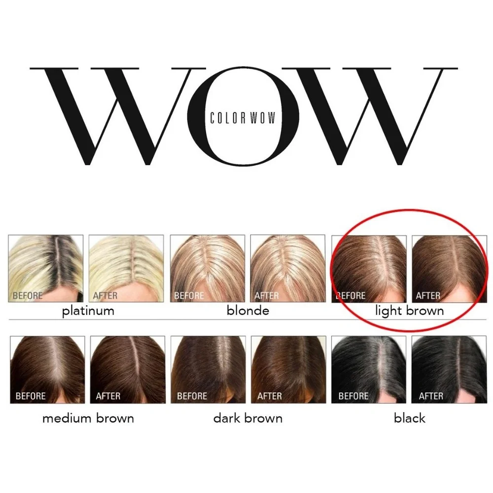 WOW Root Cover Up Light Brown powder With Case - Picture 7 of 9